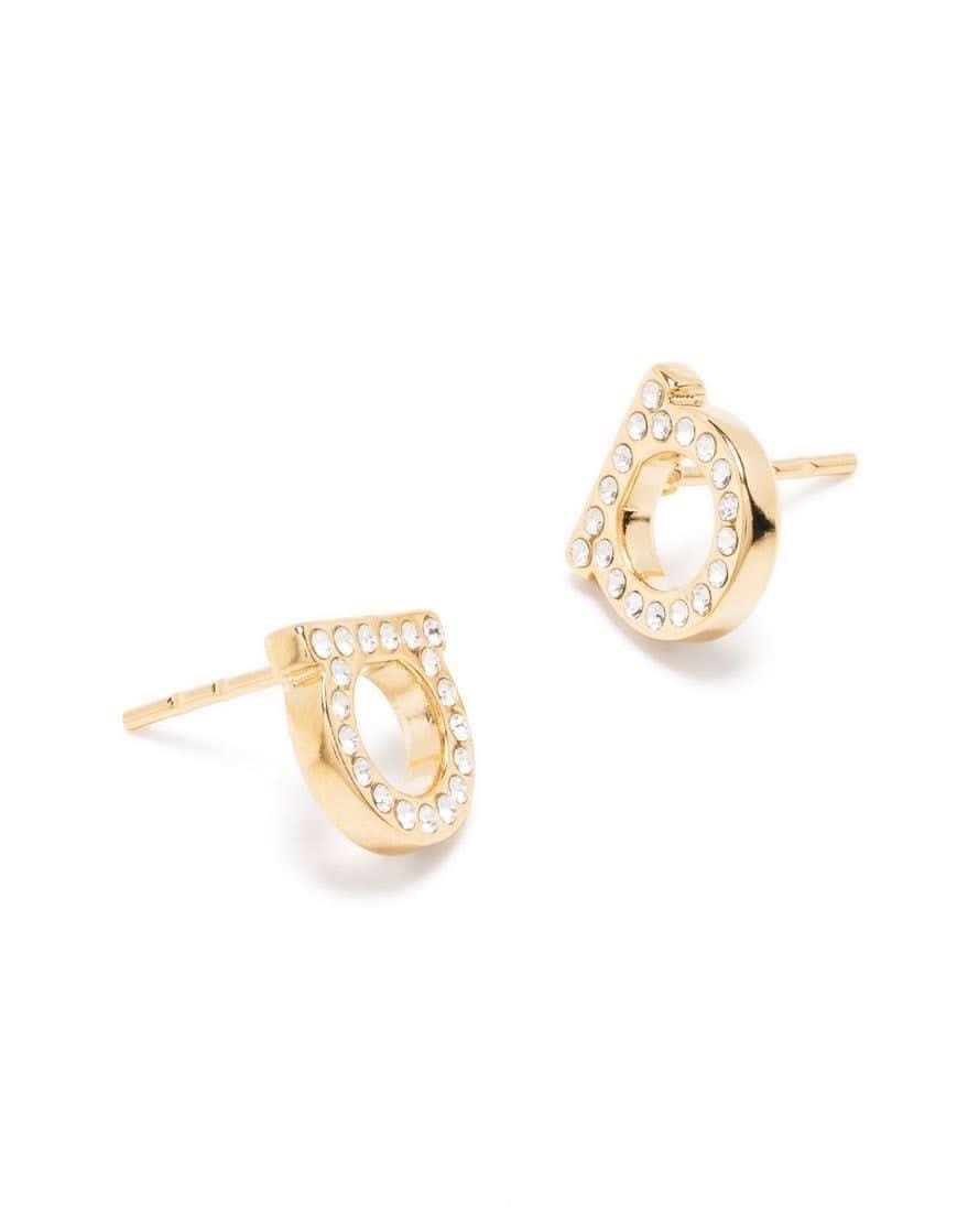 Ferragamo Bijoux Golden Earrings Jewellery