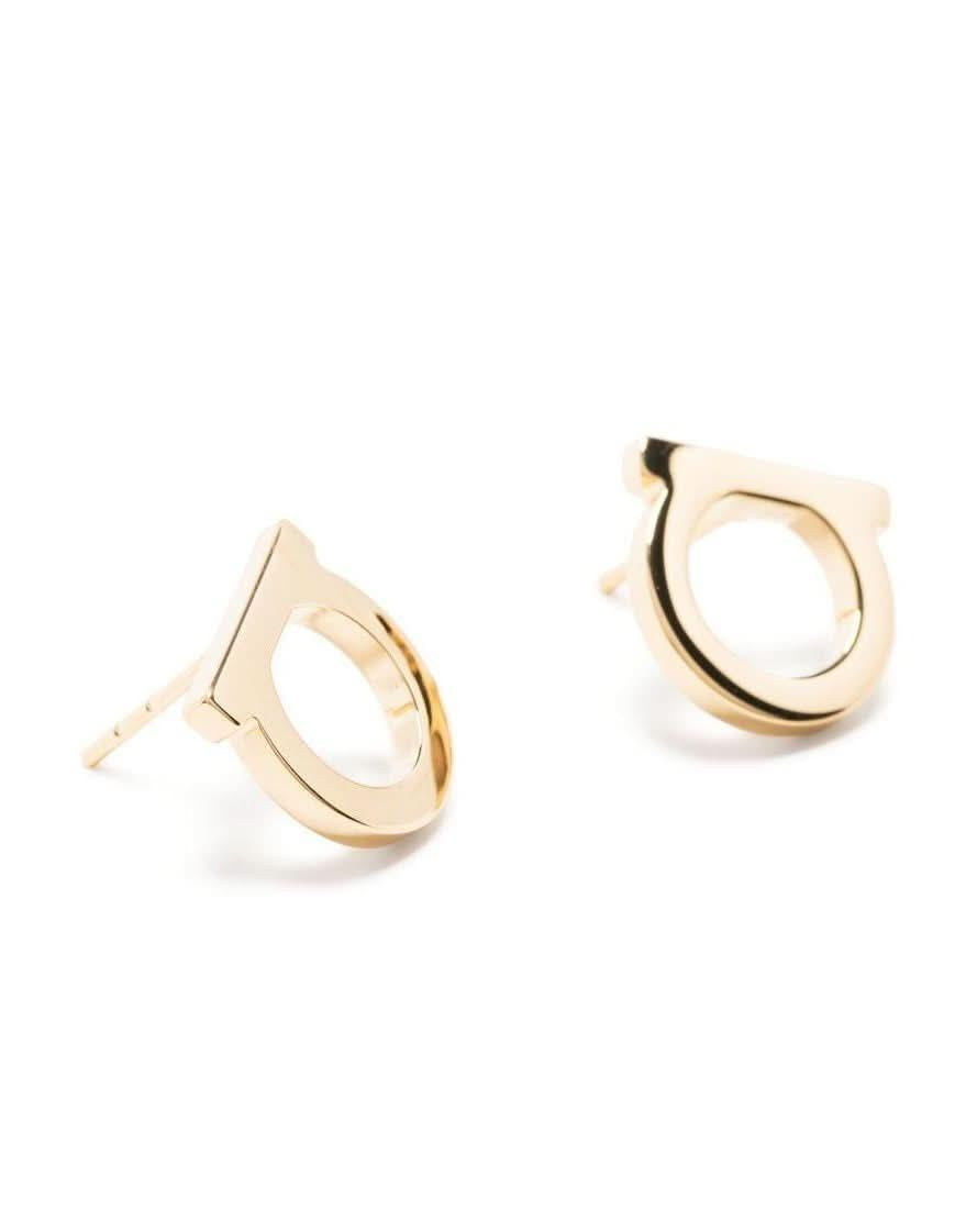Ferragamo Bijoux Golden Earrings Jewellery