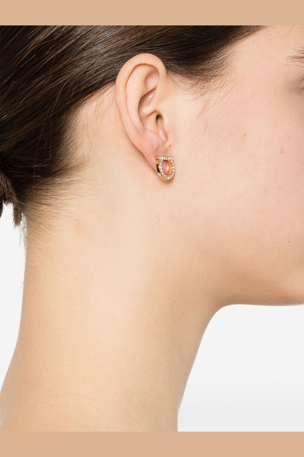 Ferragamo Bijoux Golden Earrings Jewellery