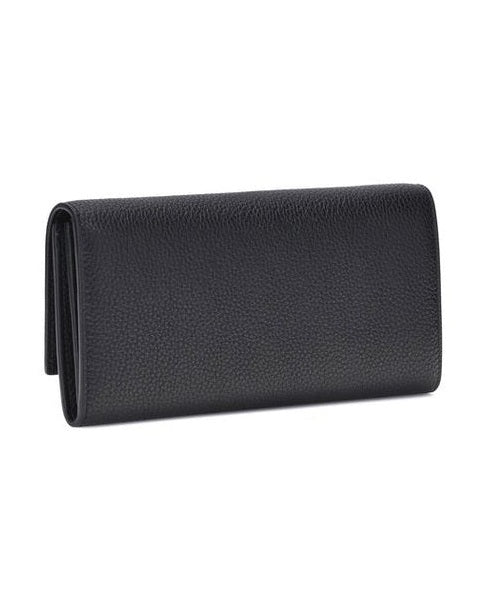 Ferragamo Black Calf Leather Bos Taurus Wallet Glam Steals