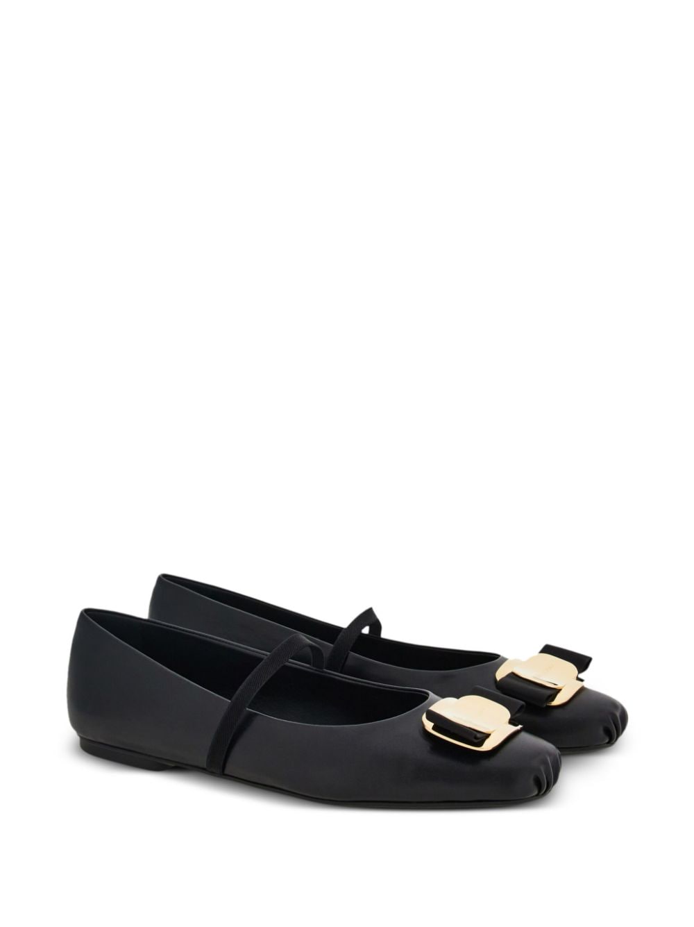 Ferragamo Black Flat Shoes Glam Steals