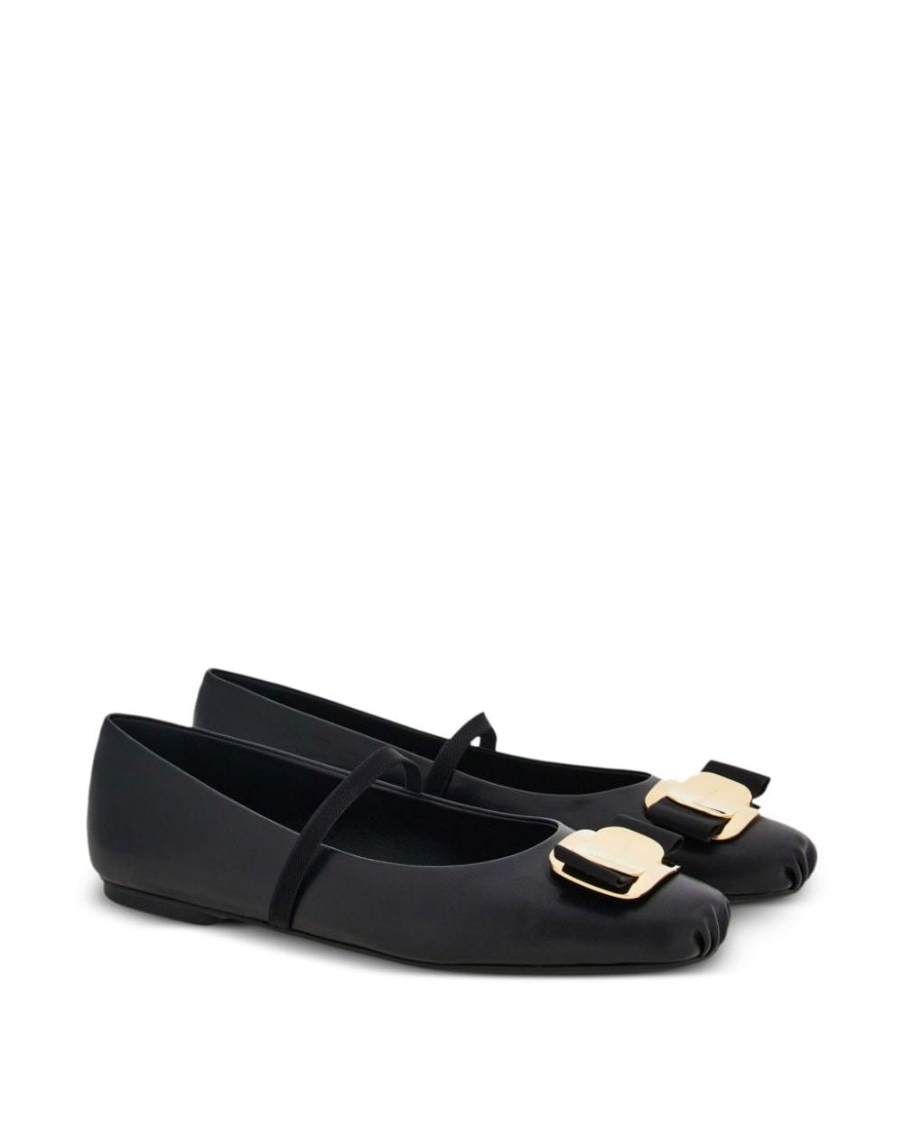 Ferragamo Black Flat Shoes Flats