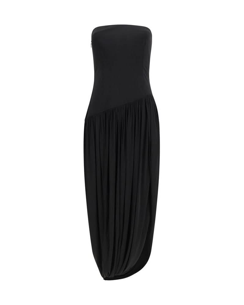 Ferragamo Black Viscose Cocktail Dress
