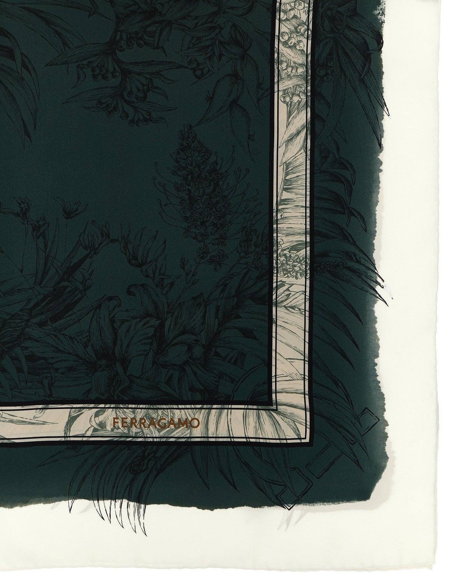 Ferragamo Gravure Print Scarf Scarves Hats & Gloves