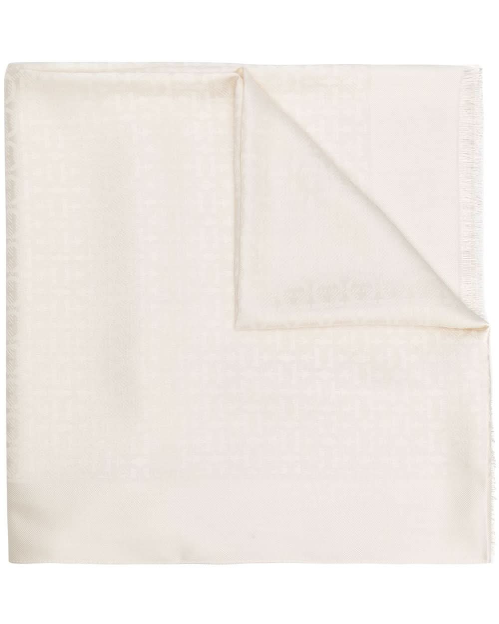 Ferragamo Ivory Scarf Scarves Hats & Gloves