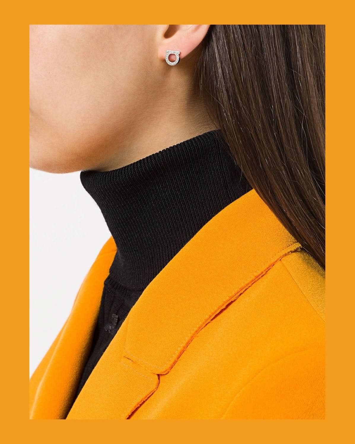 Ferragamo Silver Bijoux Earrings Glam Steals