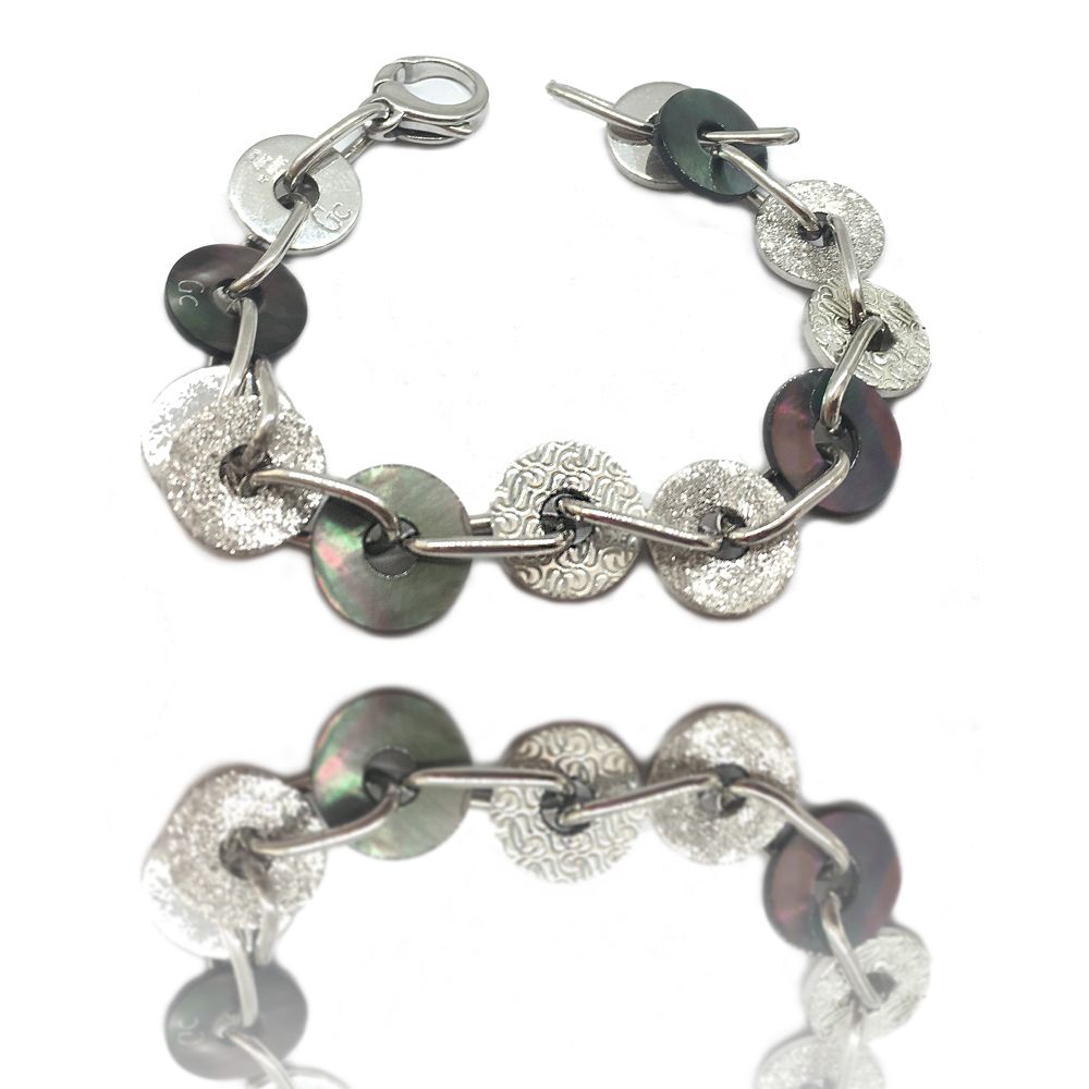 GC Silver Stainless Steel Bracelet Glam Steals