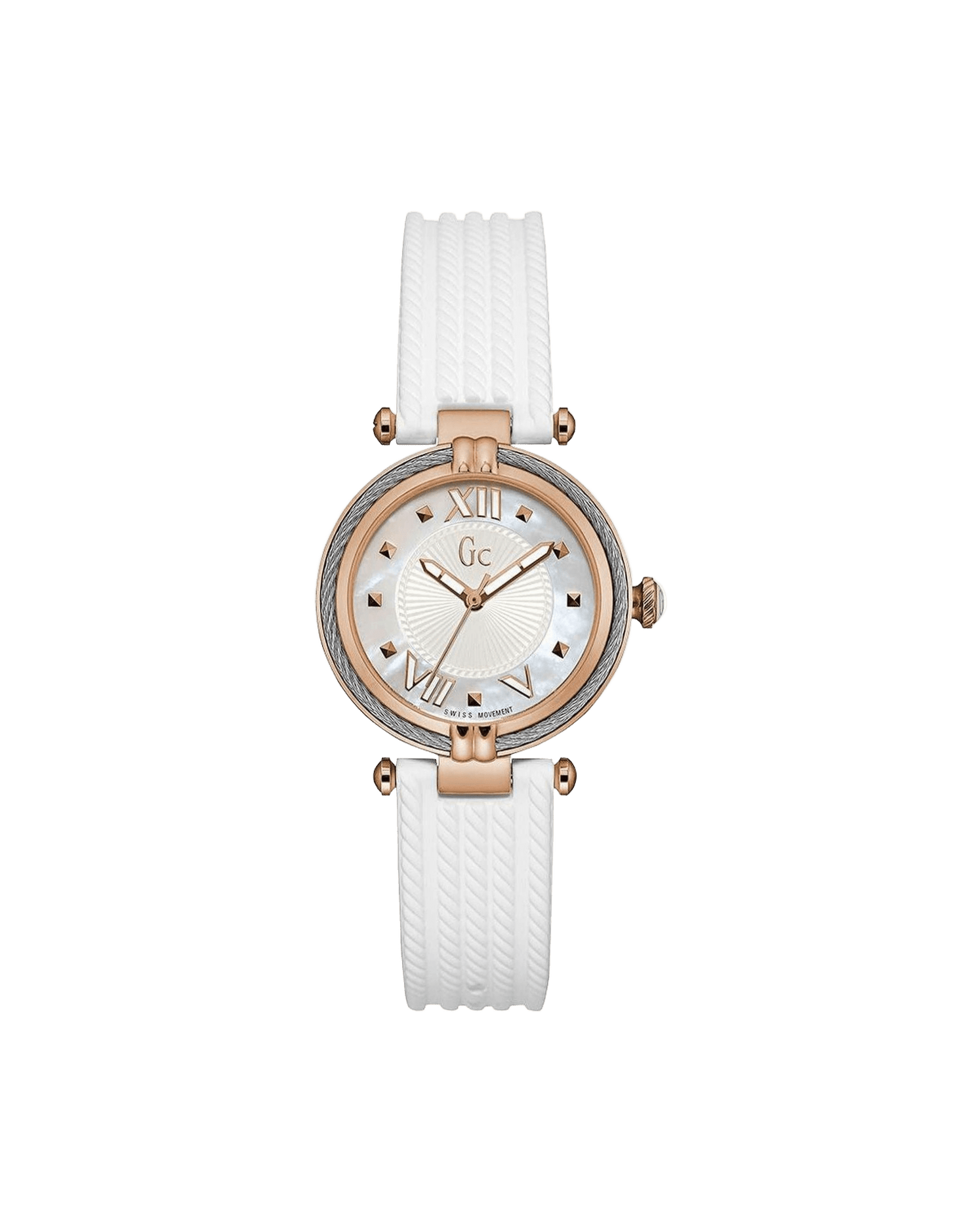 Gc White Synthetic Watch Watches
