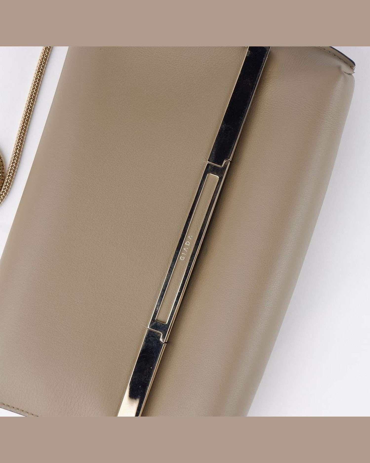 Giada Beige Leather Crossbody Bag Glam Steals