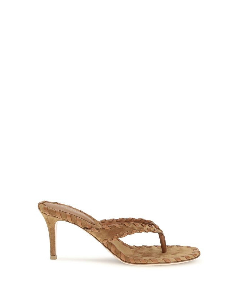 Gianvito Rossi Beige Calf Leather Bos Taurus Stiletto Heel Glam Steals