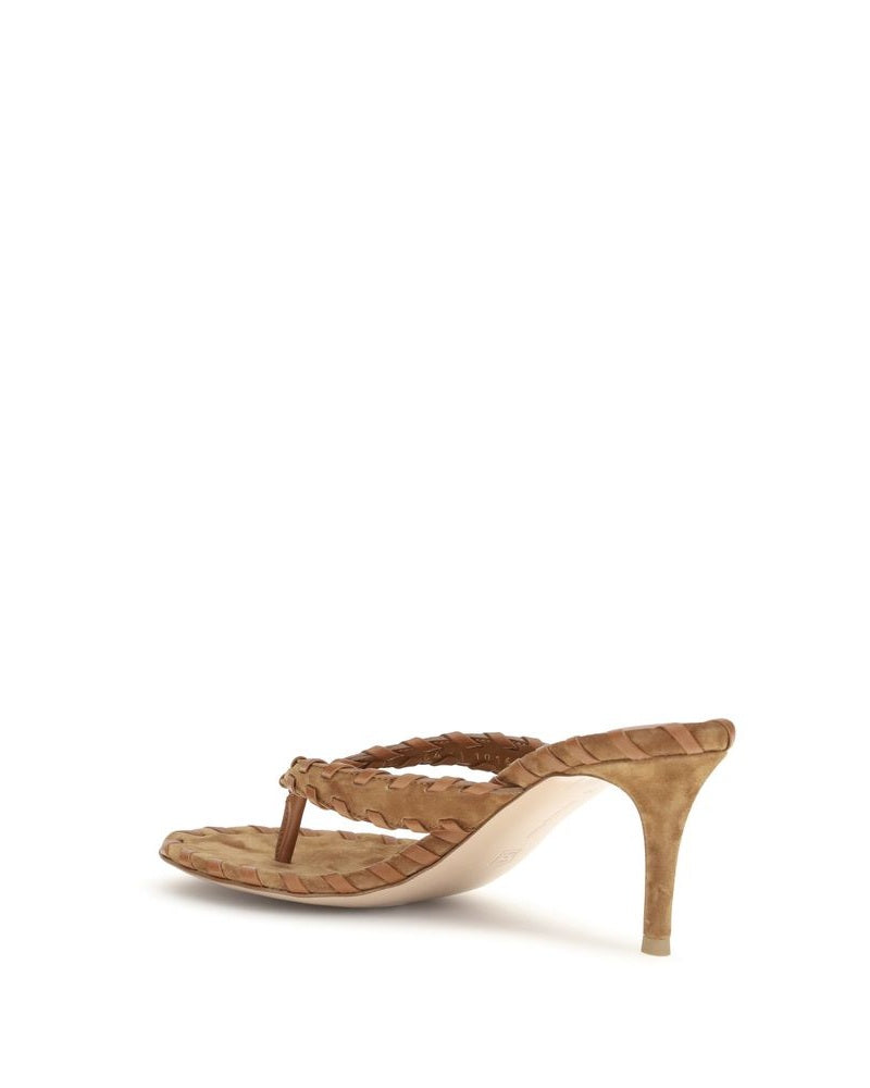 Gianvito Rossi Beige Calf Leather Bos Taurus Stiletto Heel Glam Steals