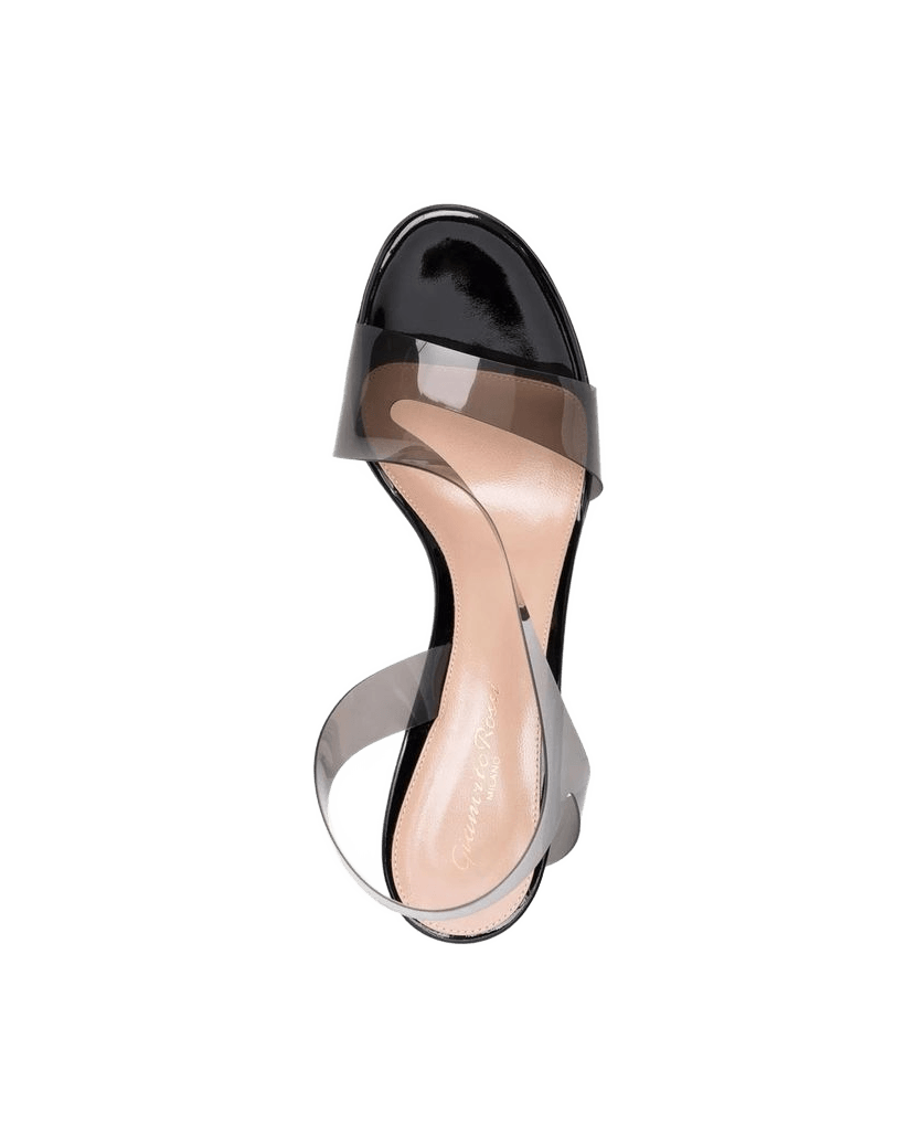 Gianvito Rossi Black Rubber Stiletto Heels Glam Steals