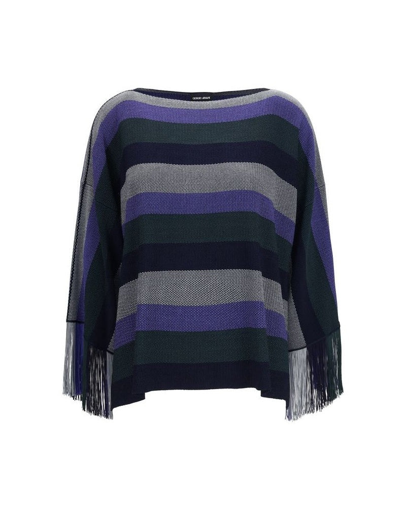 Giorgio Armani Blue Viscose Sweater Glam Steals