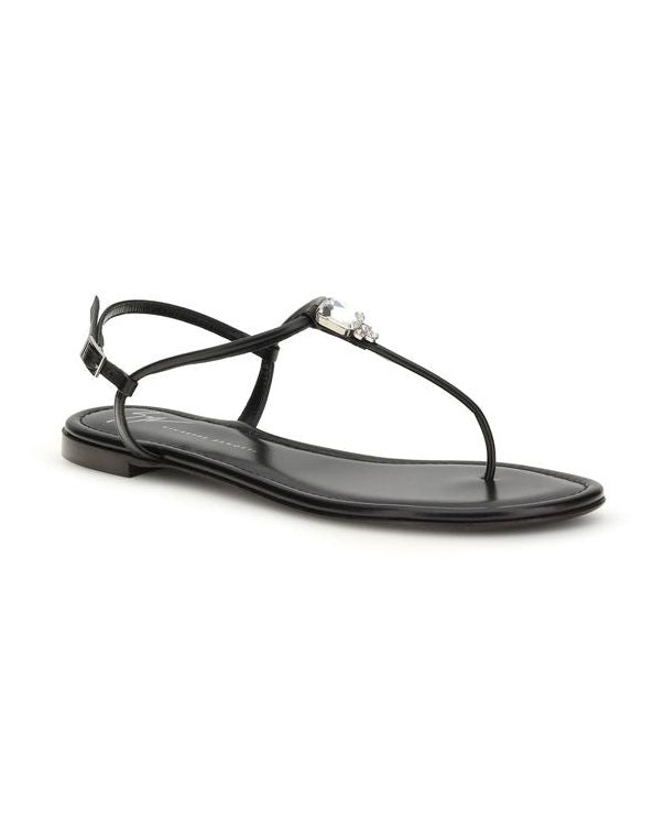 Giuseppe Zanotti Black Calf Leather Bos Taurus Flat Sandals Glam Steals