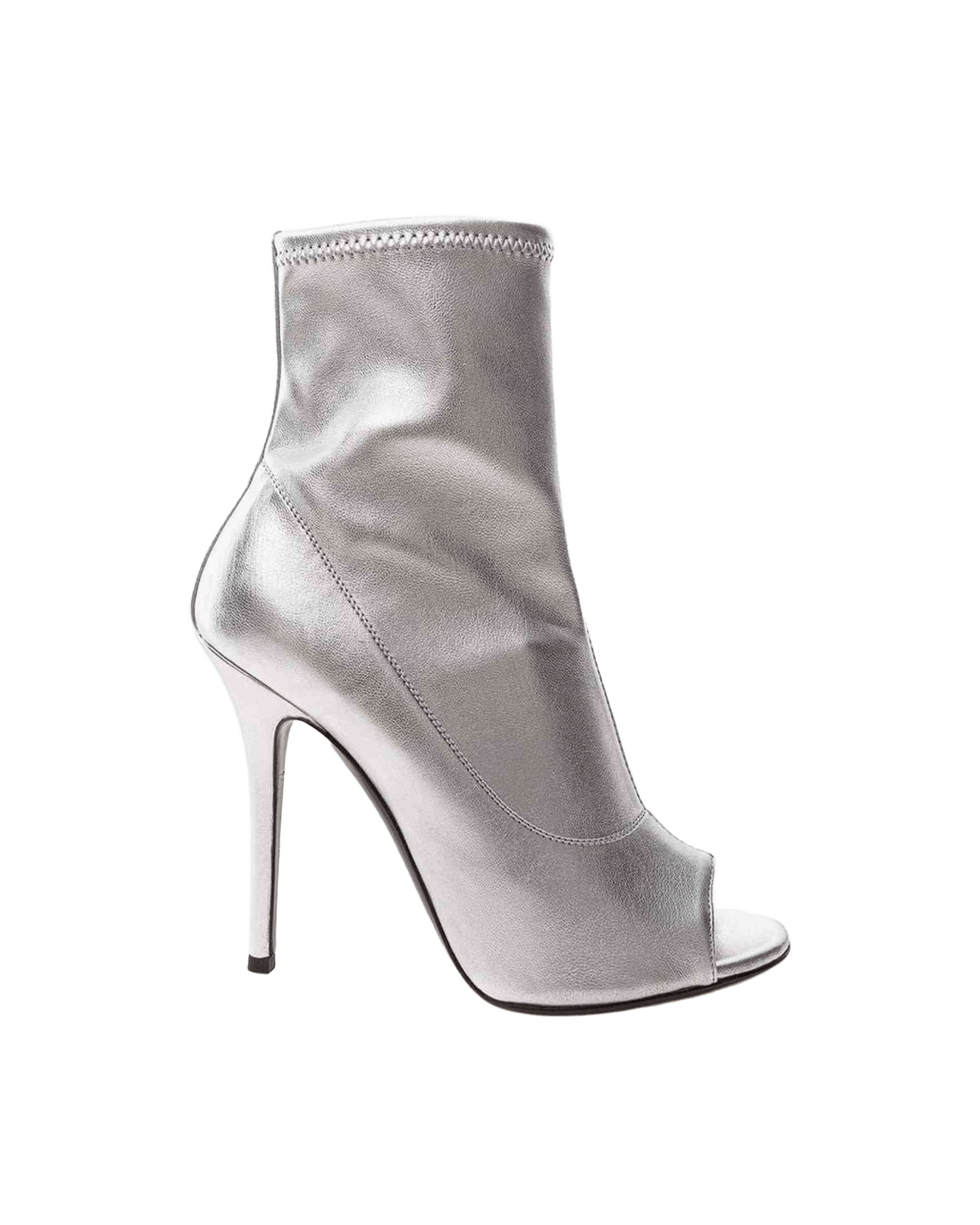 Giuseppe Zanotti Silver Leather Boot Boots