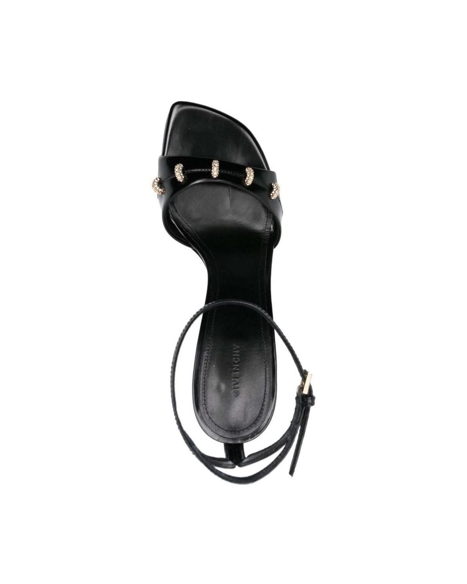 Givenchy 100Mm Crystal Embellished Sandals Heels