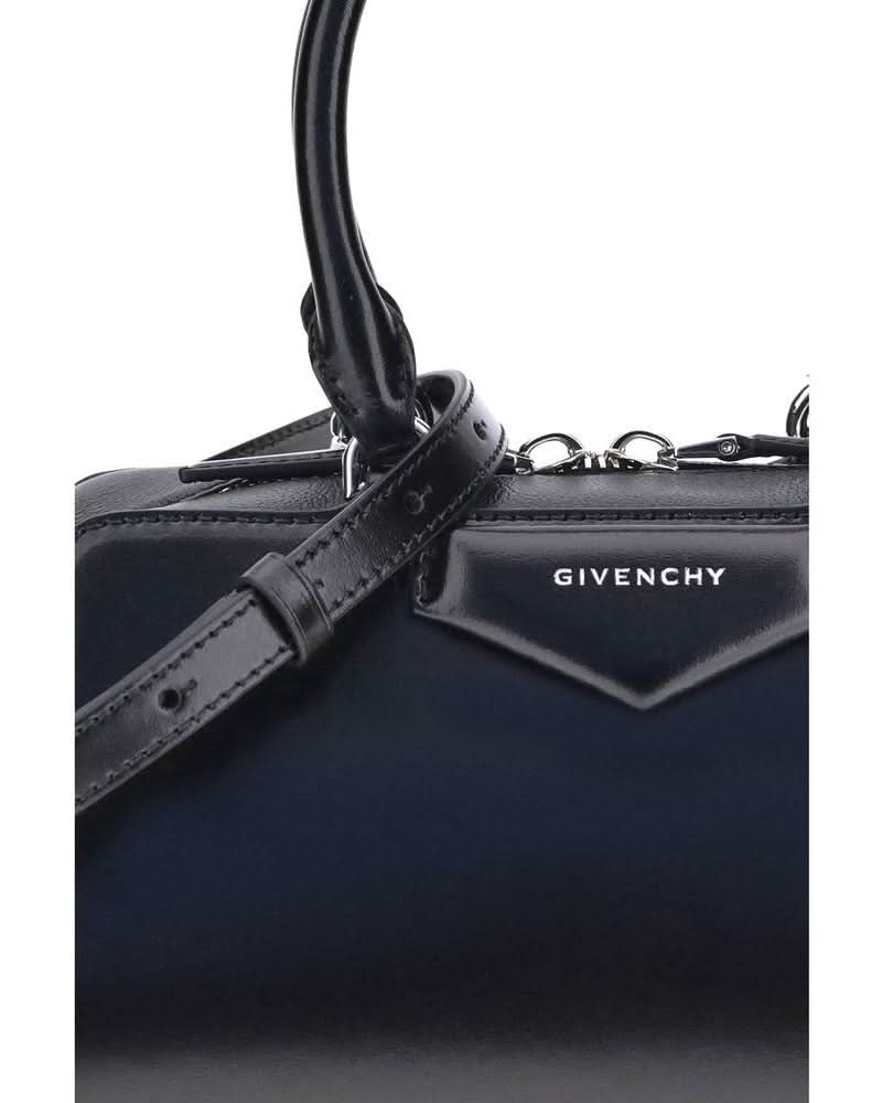 Givenchy Black Calf Leather Bos Taurus Handbag Satchel Bags