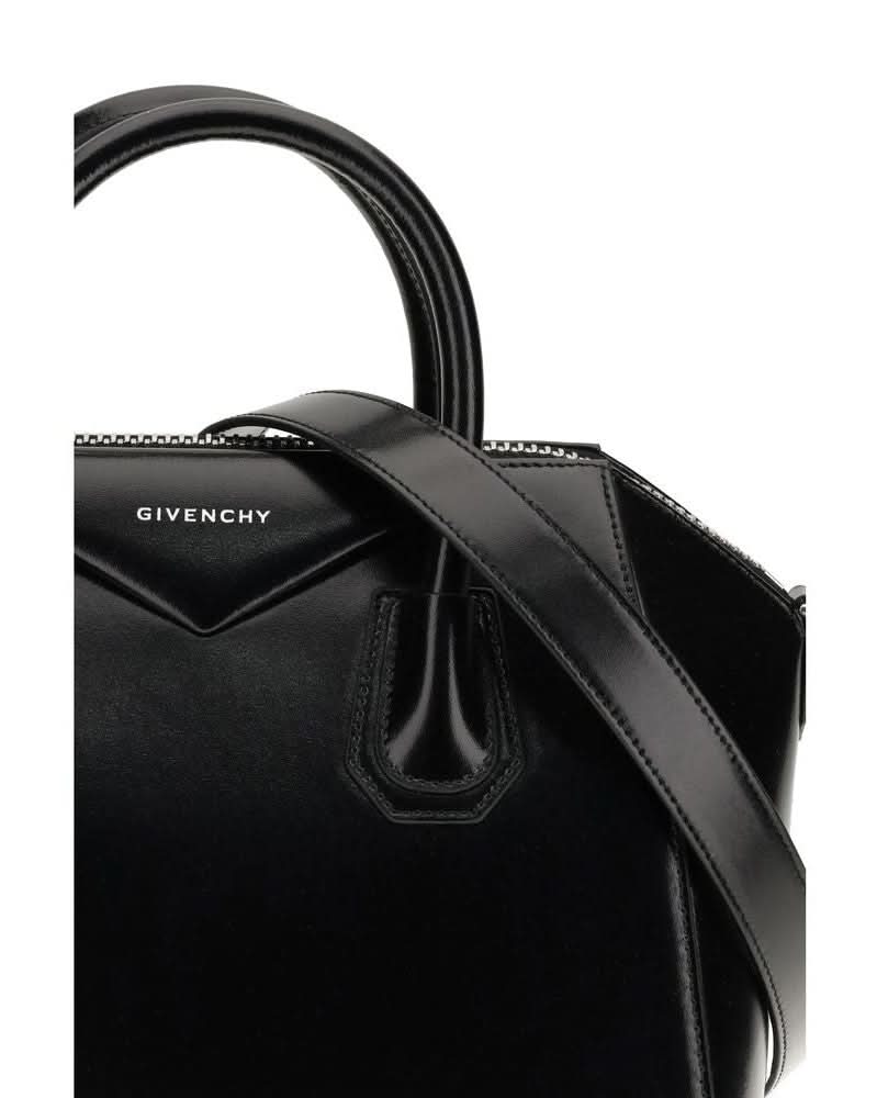 Givenchy Black Calf Leather Bos Taurus Handbag Satchel Bags
