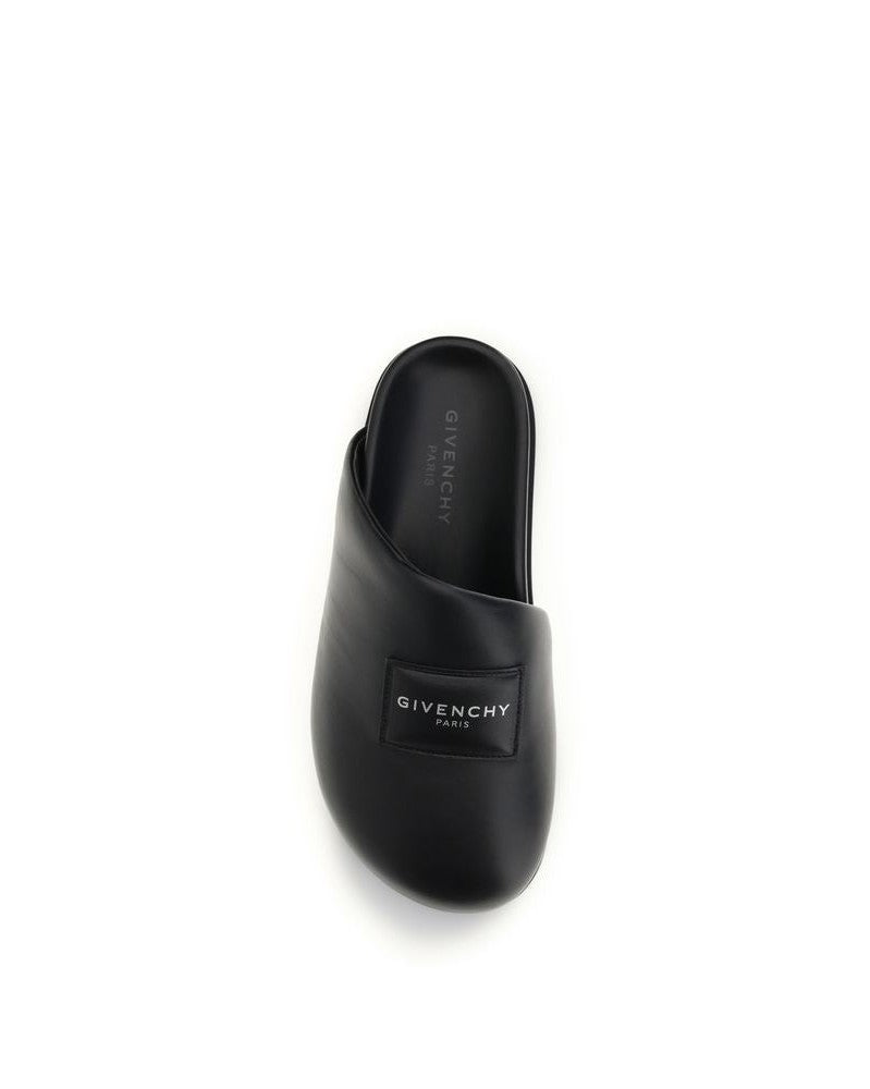 Givenchy Black Calf Leather Bos Taurus Mules Glam Steals