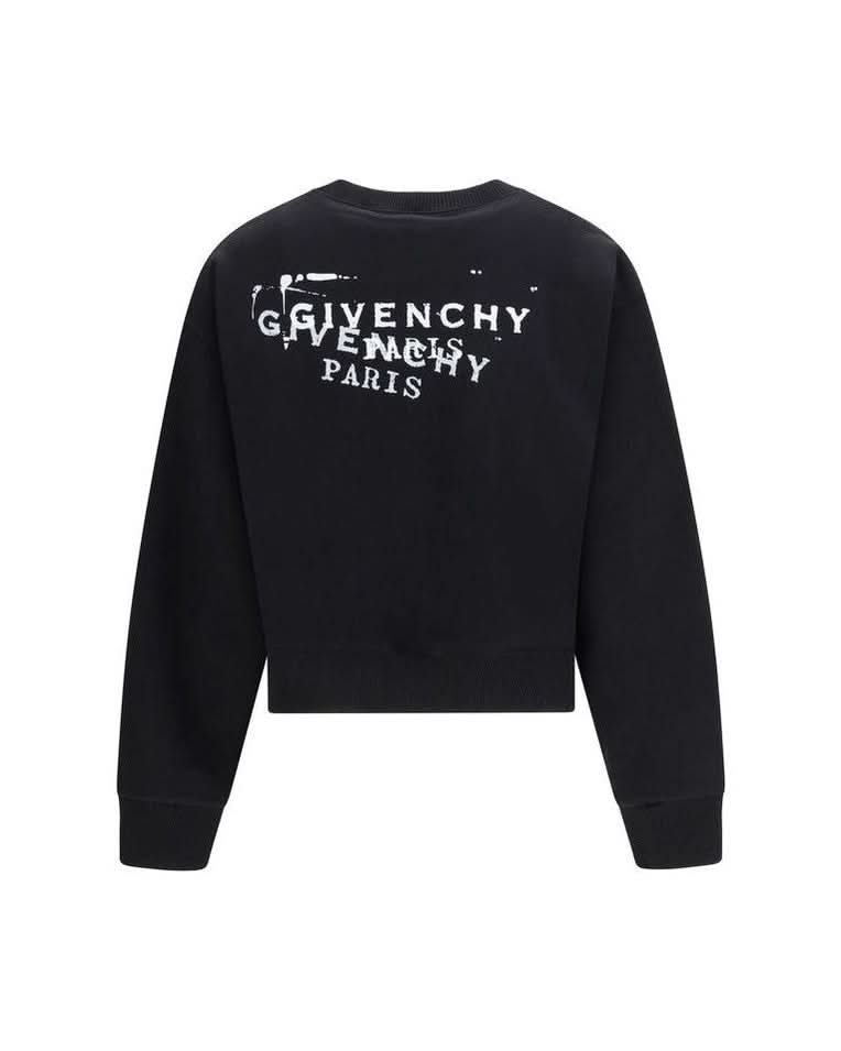 Givenchy Black Cotton Sweatshirt