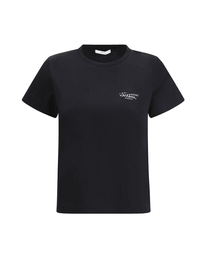 Givenchy Black Cotton T-shirt Glam Steals