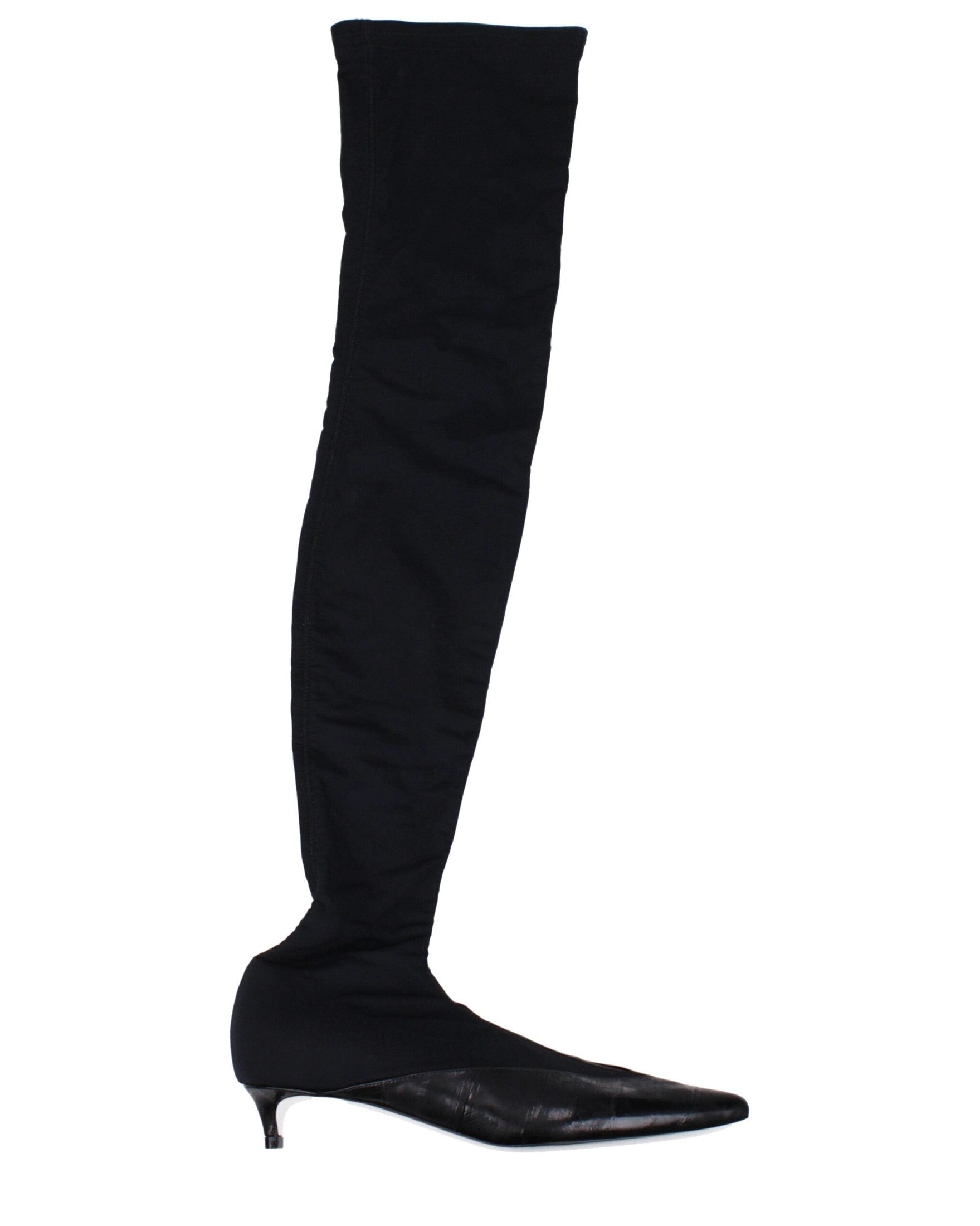 Givenchy Black Fabric Over The Knee Glam Steals