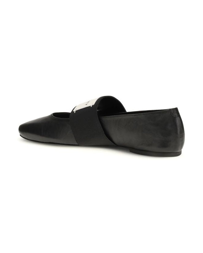 Givenchy Black Lamb Ovis Aries Ballet Flats