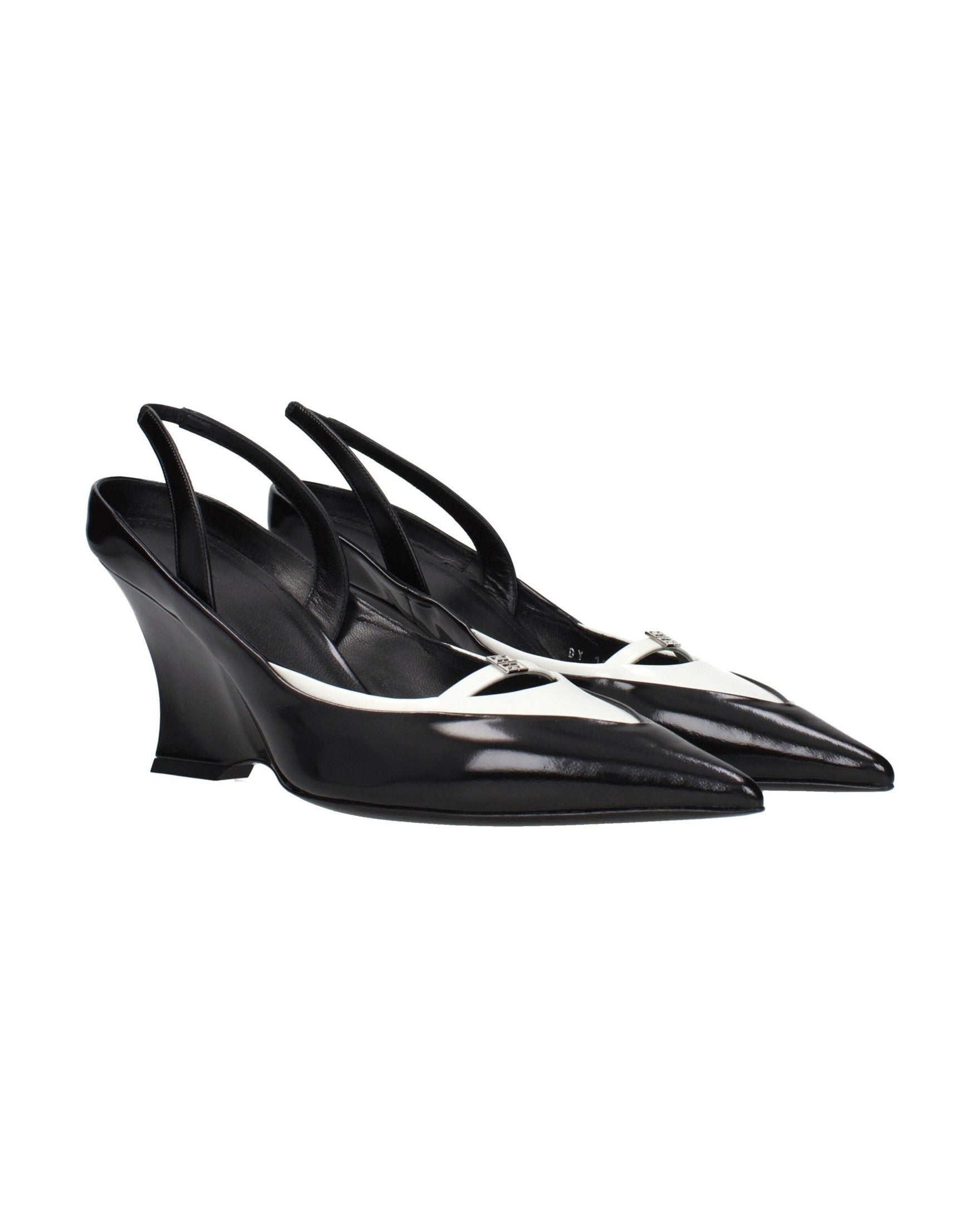 Givenchy Black Leather Wedge Sandals Sandals