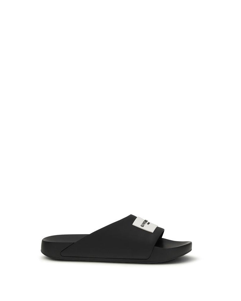 Givenchy Black Rubber Sandals