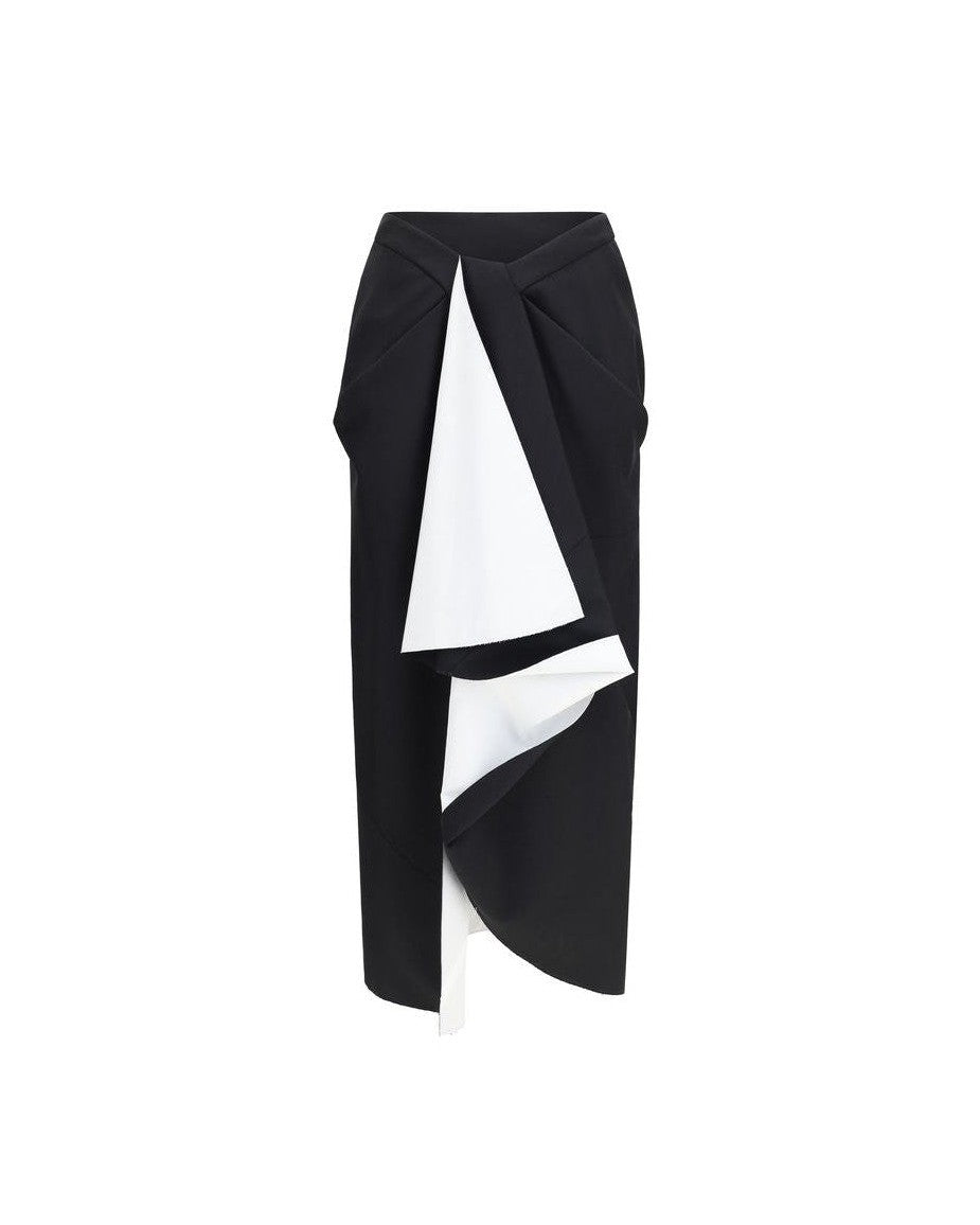 Givenchy Black Wool Oves Aries Midi Skirt Glam Steals