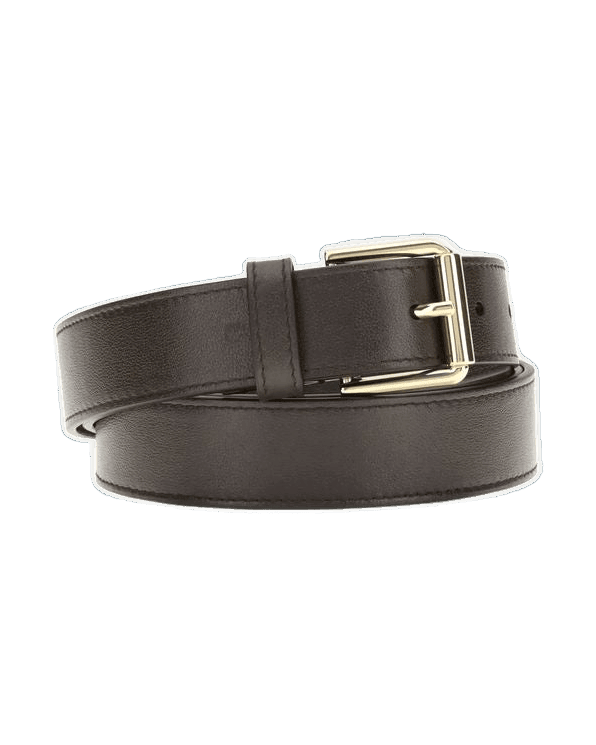 Givenchy Brown Calf Leather Bos Taurus Regular Belt Belts