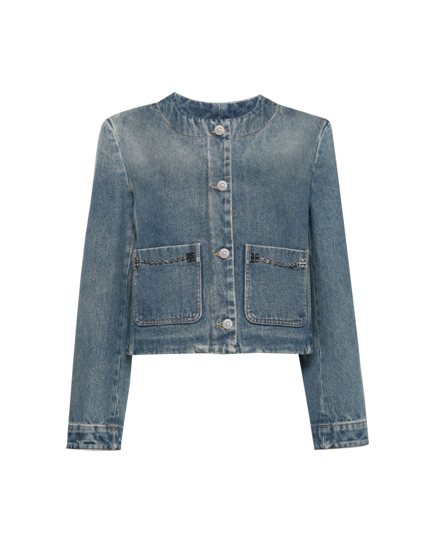 Givenchy Clear Blue Coat Glam Steals