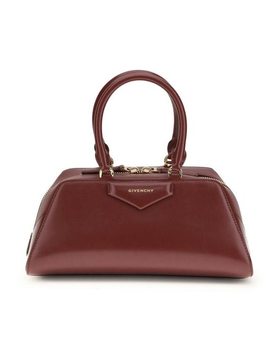 Givenchy Leather Bordeaux Calf Bos Taurus Handbag Satchel Bags