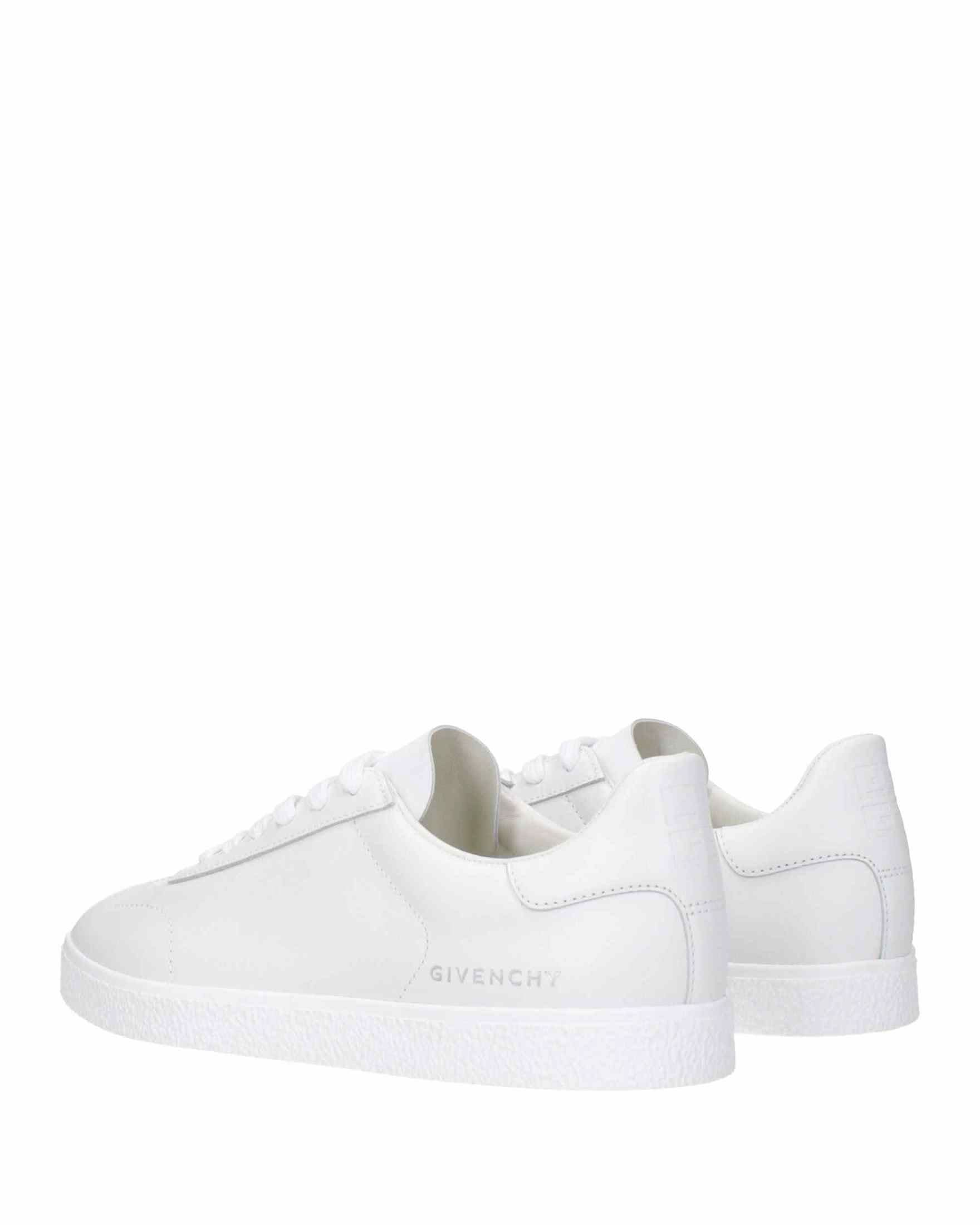 Givenchy White Leather Low Top Sneakers Sneakers