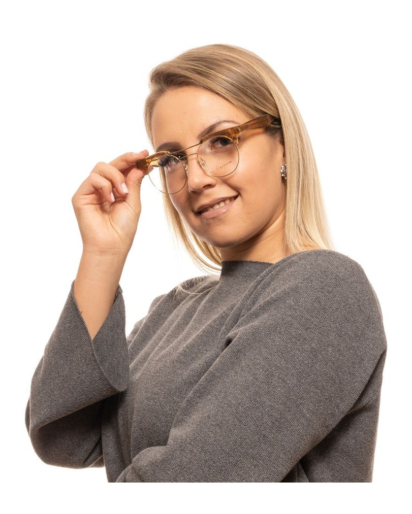 Gold Metal & Plastic Glasses Frames