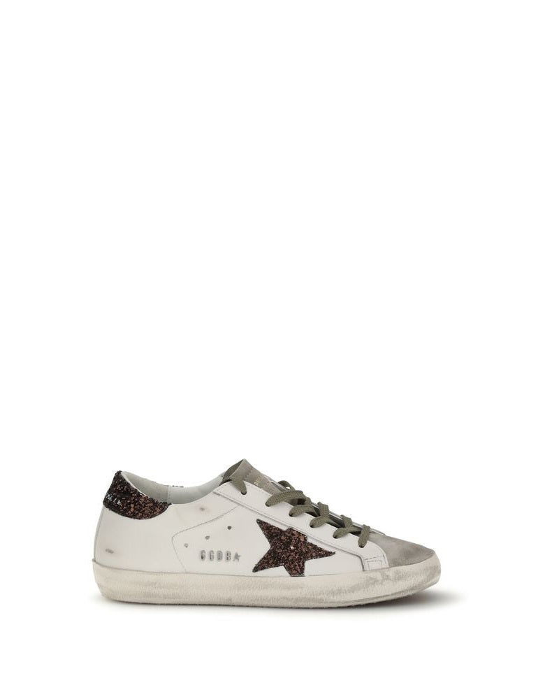Golden Goose White Calf Leather Bos Taurus Sneakers