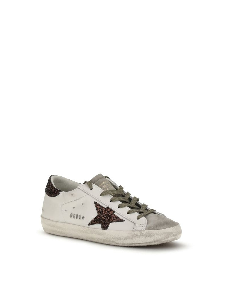 Golden Goose White Calf Leather Bos Taurus Sneakers