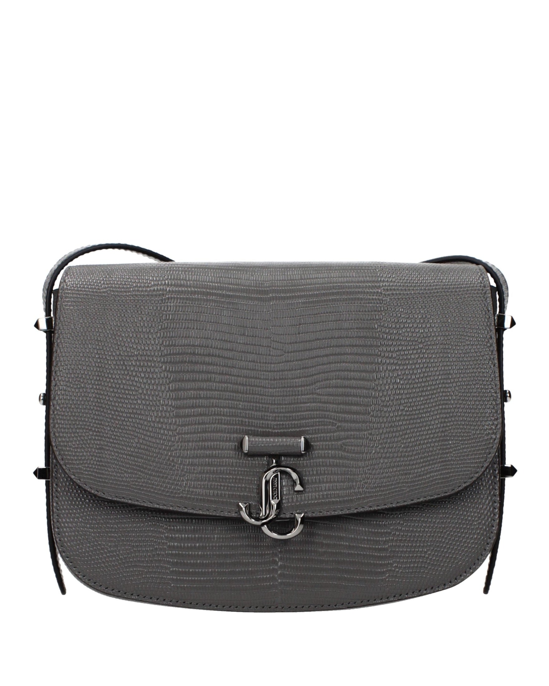 Jimmy Choo Gray Leather Crossbody Bag Glam Steals