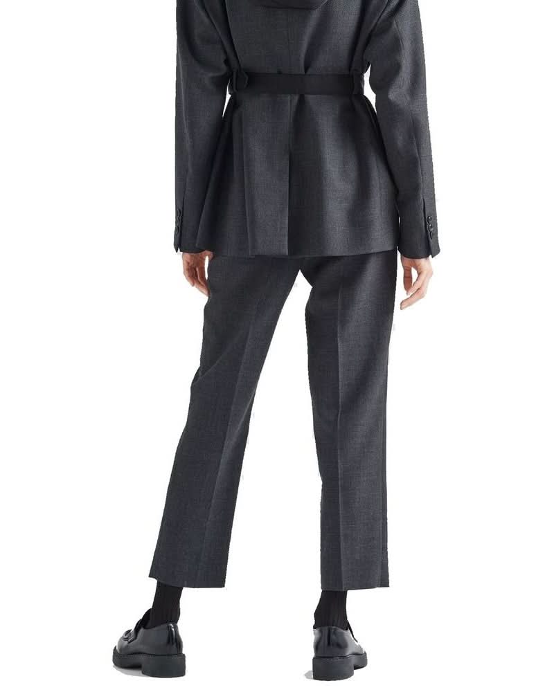 Gray Virgin Wool Dress Pants Glam Steals