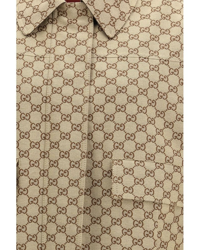 Gucci Beige Cotton Bomber Glam Steals