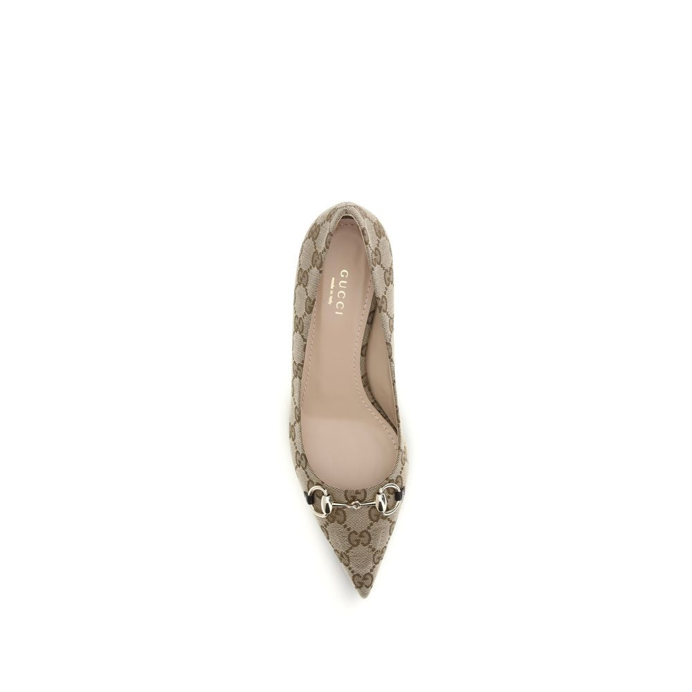 Gucci Beige Mid Heel Pumps Glam Steals