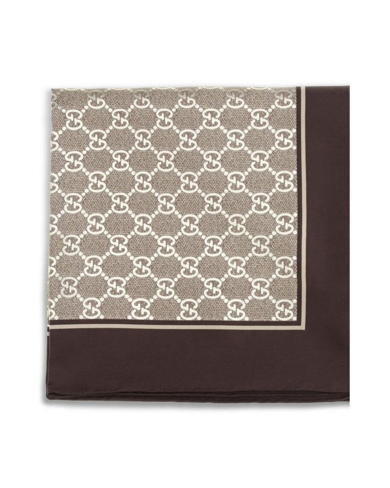 Gucci Beige Silk Scarf Glam Steals