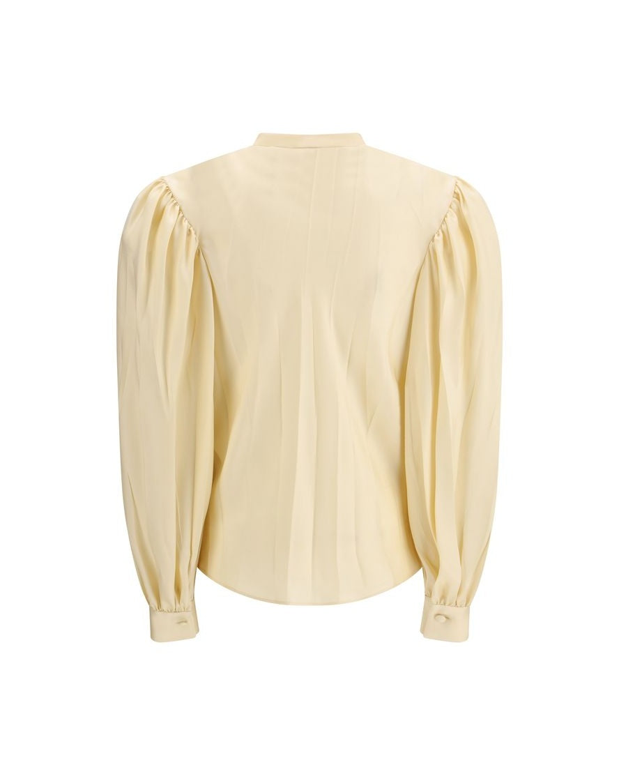 Gucci Beige Silk Shirt Glam Steals