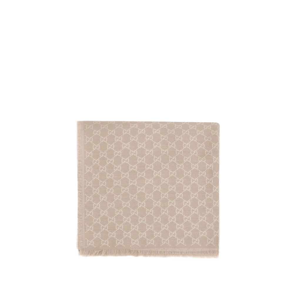 Gucci Beige Wool Scarf Glam Steals