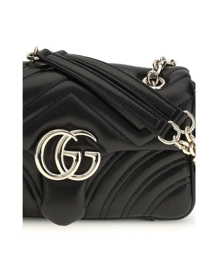 Gucci Black Calf Leather Bos Taurus Shoulder Bag