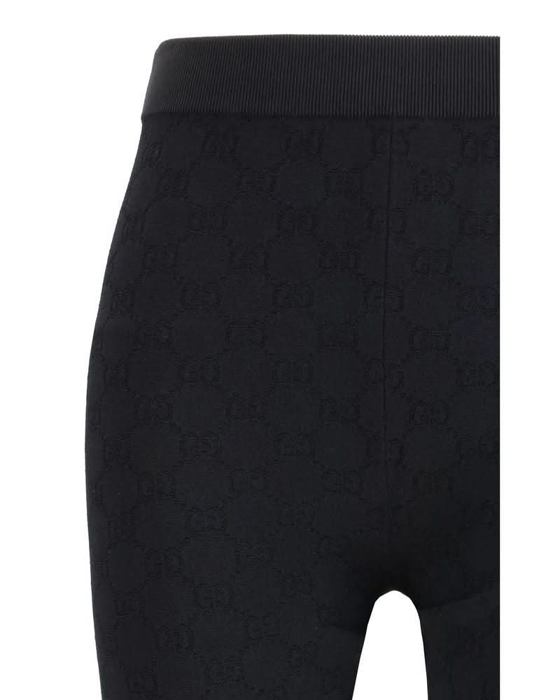 Gucci Black Viscose Leggings