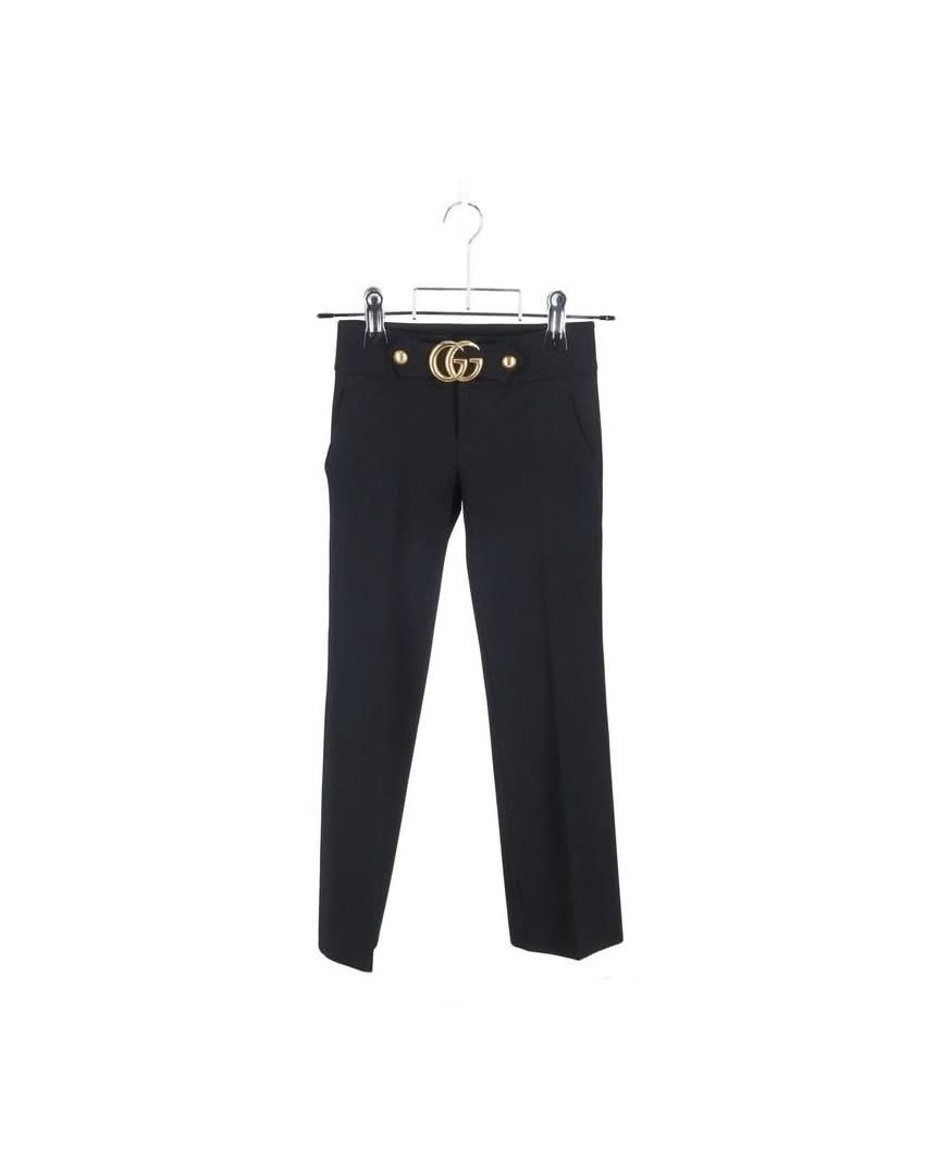 Gucci Black Viscose Pant Pants