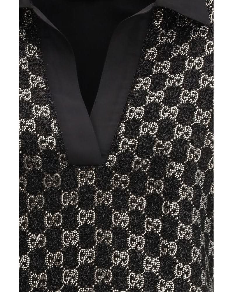 Gucci Black Viscose Top