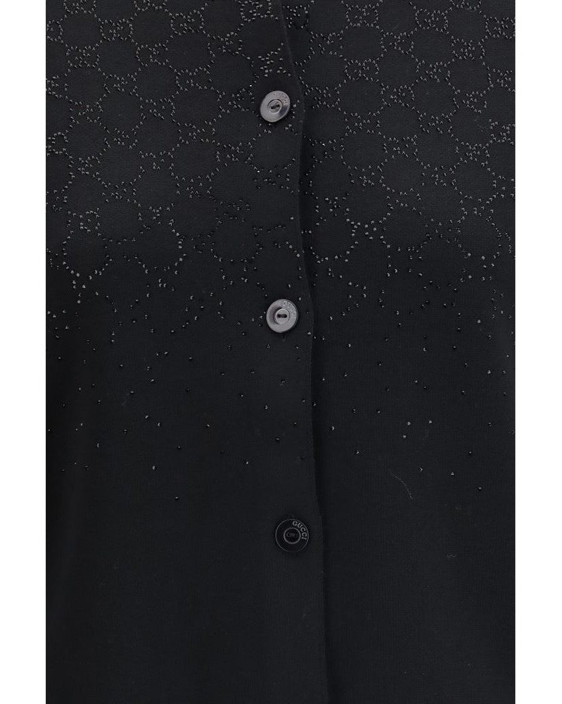 Gucci Black Wool Cardigan