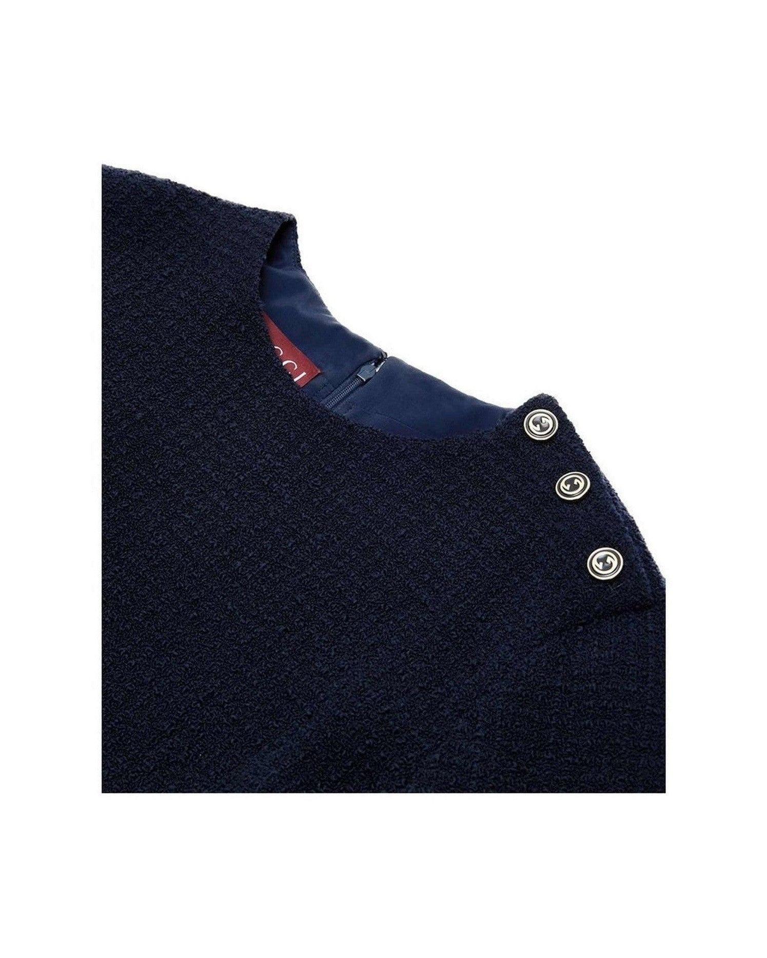 Gucci Blue Wool Navy Short Glam Steals